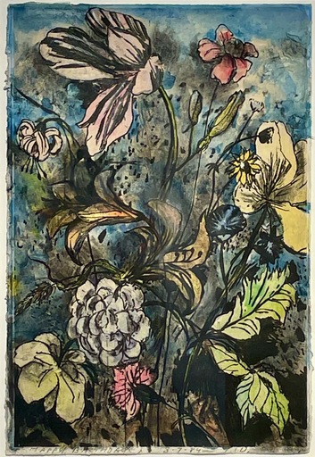 Jim DINE - Peinture - Details from Nancy's Garden (from The Temple of Flora) 