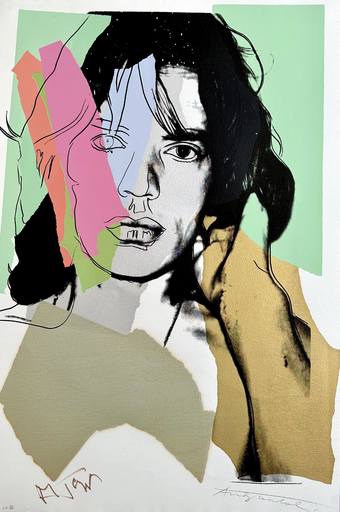 Andy WARHOL - Stampa-Multiplo - Andy Warhol- Mick Jagger (F&S II 140)
