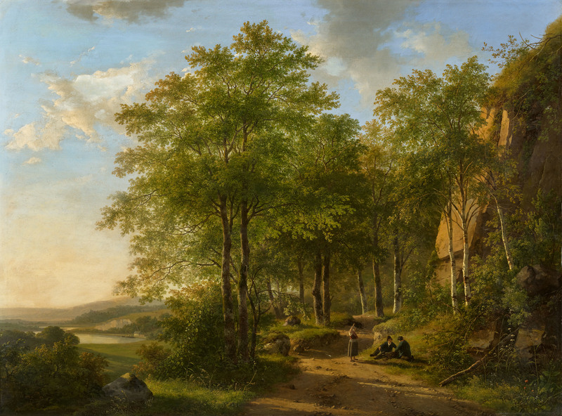 Andreas SCHELFHOUT - Gemälde - Summer Landscape in the Meuse Valley