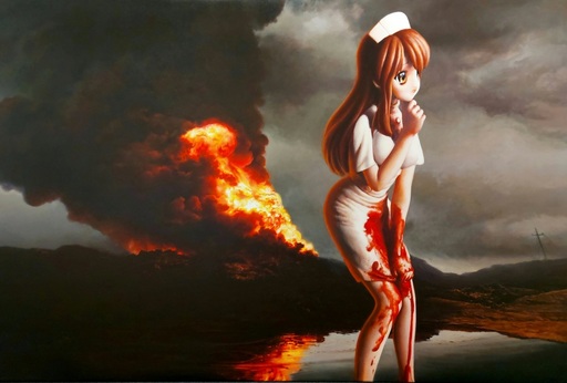 Gottfried HELNWEIN - Painting - The Disasters of War 69
