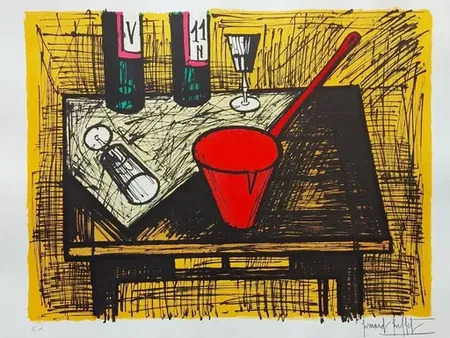 ベルナール・ビュッフェ、「Nature morte au pain」 ベルナール・ビュッフェ、「Nature morte au pain」 ベルナール