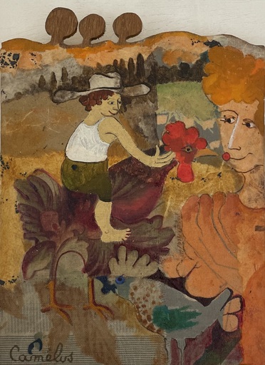 Pierre NIVELLE - Gemälde - coq cheval