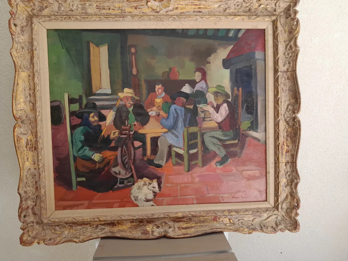 Lithographie Originale Claude Gaveau – Haute Provence, Signée Et Numérotée – Encadrée Vers 1980